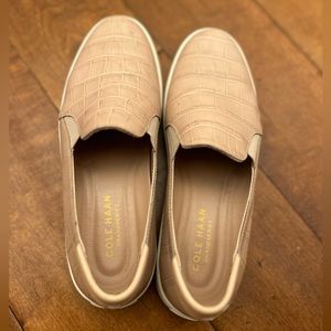 Cole Haan pink slip ons